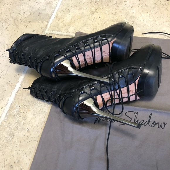 Mea Shadow Sexy Corset Stiletto Booties - Picture 6 of 10